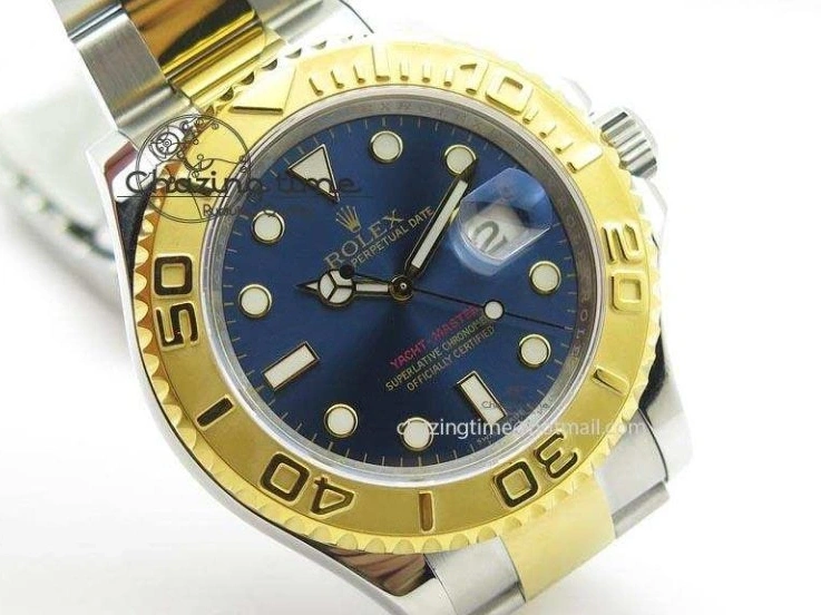 MiroTime 0207 Unisex Yacht-Master 116622 JF Best Edition SS YG Blue Dial On Bracelet A 3916